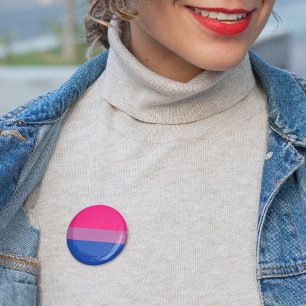 Macaron Rond 5 Cm Symbole de drapeau bisexuel Diversité genre Mois