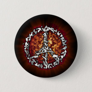 MACARON ROND 5 CM SYMBOLE DE LA PAIX