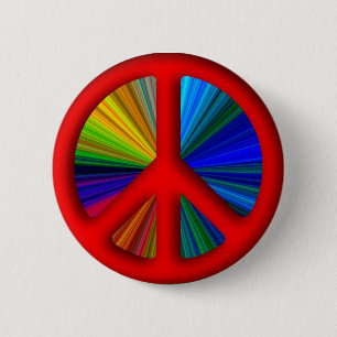 Macaron Rond 5 Cm SYMBOLE DE LA PAIX DE TRIppie