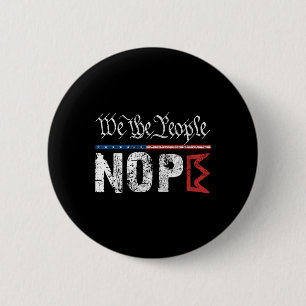 Macaron Rond 5 Cm Symbole de la protestation No Kings Nope 4 juillet