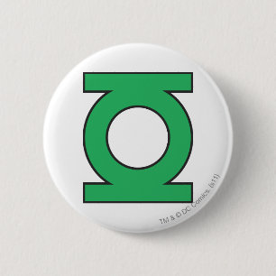 Macaron Rond 5 Cm Symbole de lanterne vert