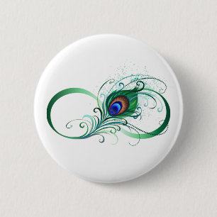 Macaron Rond 5 Cm Symbole de l'Infinity