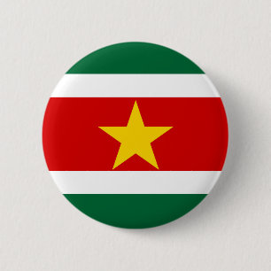 Macaron Rond 5 Cm symbole de nation de drapeau de pays du Surinam