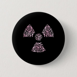 Macaron Rond 5 Cm Symbole de radiographie pour la sensibilisation au
