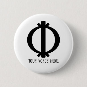 Macaron Rond 5 Cm Symbole de Wawa aba   de dureté et de résilience