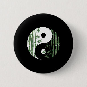 Macaron Rond 5 Cm Symbole de yoga d'art Yin Yang Mboo Harmony Zen po