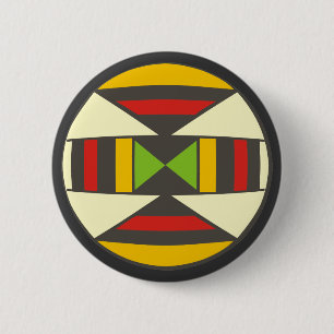 Macaron Rond 5 Cm Symbole du bouclier africain shield africa