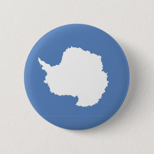 Macaron Rond 5 Cm Symbole du drapeau du continent antarctique