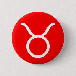 Macaron Rond 5 Cm Symbole du Taurus