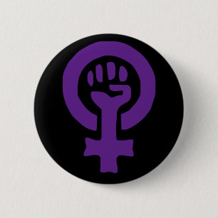 Macaron Rond 5 Cm Symbole féministe