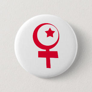 Macaron Rond 5 Cm Symbole islamique du féminisme