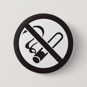 Macaron Rond 5 Cm symbole non fumeur