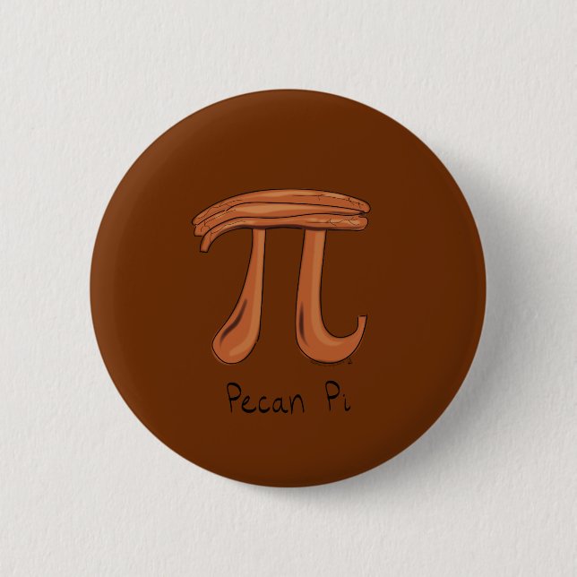 Macaron Rond 5 Cm Symbole Pecan Pi Math Enseignant Cute Enfants (Devant)