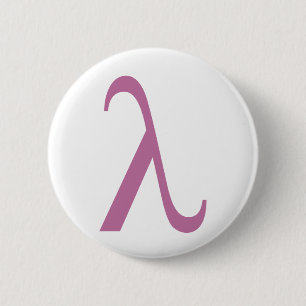 Macaron Rond 5 Cm Symbole rose de LGBT Lamda