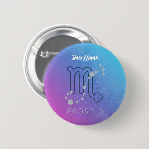 Macaron Rond 5 Cm Symbole Scorpio Zodiac Star Horoscope Constellatio