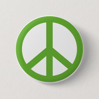 MACARON ROND 5 CM SYMBOLE SYMBOLE DE LA PAIX VERTE