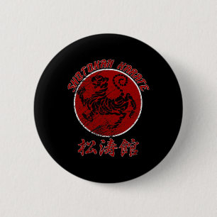Macaron Rond 5 Cm Symbole tigre karaté Shotokan Arts martiaux 2
