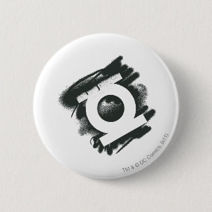 Macaron Rond 5 Cm Symbole vert de jet de lanterne