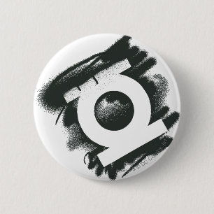 Macaron Rond 5 Cm Symbole vert de jet de lanterne