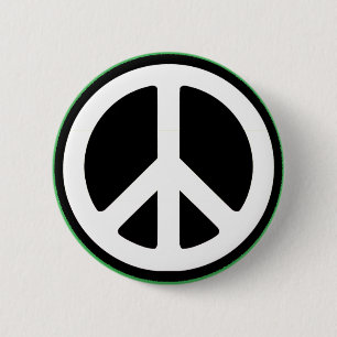 Macaron Rond 5 Cm Symbole vert de paix !