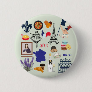Macaron Rond 5 Cm Symboles français
