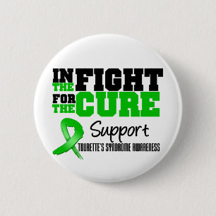 Macaron Rond 5 Cm Syndrome de la Tourette dans le combat pour le