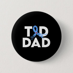Macaron Rond 5 Cm T1d Papa Type 1 Sensibilisation au diabète Insulte