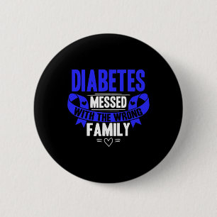 Macaron Rond 5 Cm T1d Type 1 Sensibilisation au diabète