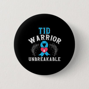 Macaron Rond 5 Cm T1d Warrier Unbreakable Diabetes Awareness Mois B