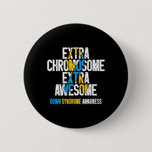 Macaron Rond 5 Cm T21 Chromosome Supplémentaire Extra Incroyable Syn