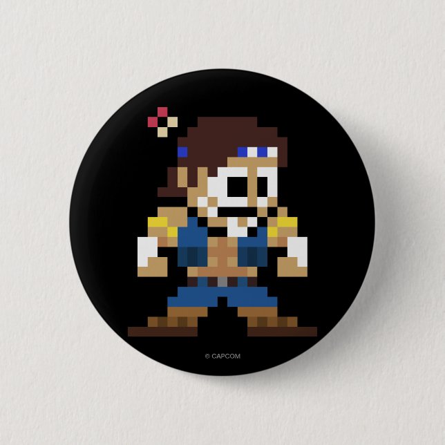Macaron Rond 5 Cm t. Hawk à 8 bits (Devant)