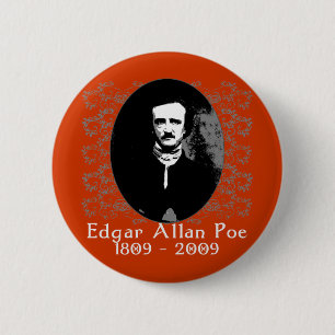 Macaron Rond 5 Cm T-shirt 1809-2009 d'anniversaire d'Edgar Allan Poe