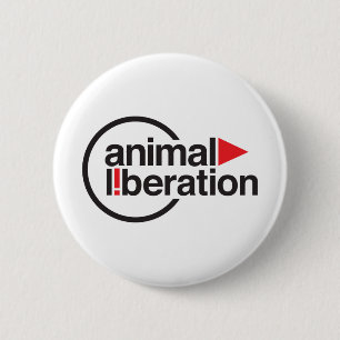 Macaron Rond 5 Cm T-shirt animal de libération