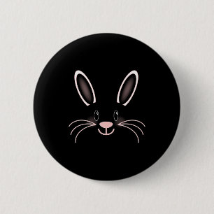 Macaron Rond 5 Cm T-shirt bébé visage de lapin