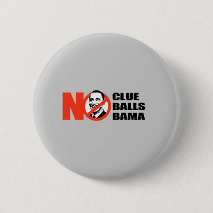 Macaron Rond 5 Cm T-shirt d'Anti-Obama - aucun indice Nobama