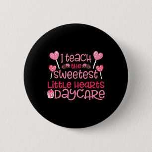 Macaron Rond 5 Cm T Shirt de la Saint-Valentin pour Enseignant Cadea