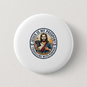 Macaron Rond 5 Cm T-shirt de missions mondiales missionnaire Jésus c