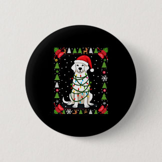 Macaron Rond 5 Cm T-shirt de Noël drôle avec Boxer Blanc Sweat-shirt