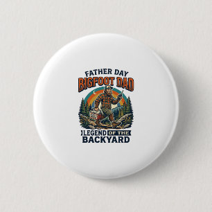 Macaron Rond 5 Cm T-shirt de snacks de Bigfoot papa jour du père hér