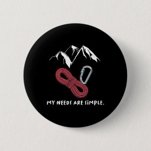 Macaron Rond 5 Cm T-shirt de sport cadeau Awesome Rock Climbing Rock