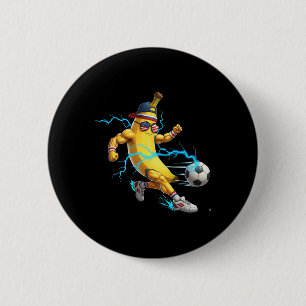 Macaron Rond 5 Cm T-shirt drôle de joueur de football Nana Cool Usa