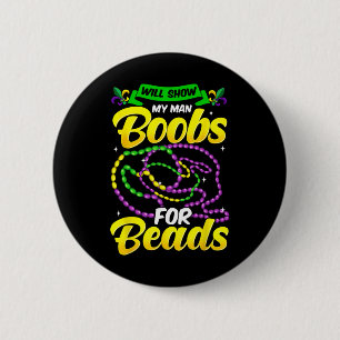 Macaron Rond 5 Cm T-shirt drôle de Mardi Gras pour hommes