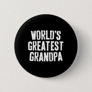 Macaron Rond 5 Cm T-shirt du plus grand papy du monde Papa Hommes Fê