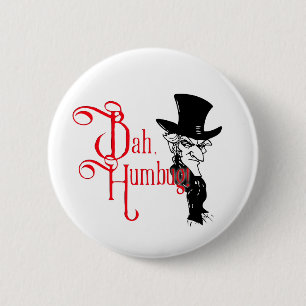 Macaron Rond 5 Cm T-Shirt essentiel Bah Humbug Scrooge