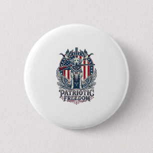 Macaron Rond 5 Cm T-Shirt Graphique Vectoriel Chasseur de Canard Pat