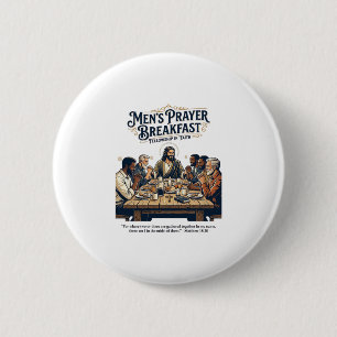 Macaron Rond 5 Cm T-Shirt Groupe de Frères Jésus Rétraite Inspiratio