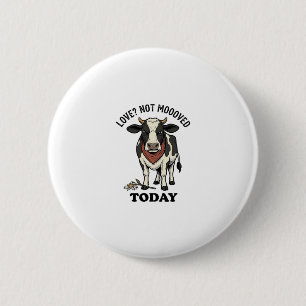 Macaron Rond 5 Cm T-shirt humour ferme vache grincheuse Saint-Valent