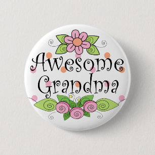 Macaron Rond 5 Cm T-shirt Incroyable Mamie