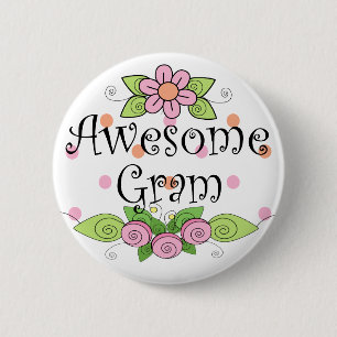 Macaron Rond 5 Cm T-Shirt Incroyable Mamie