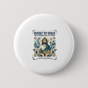 Macaron Rond 5 Cm T-shirt Jésus Voyage Paix Financière Sans Dette Ch